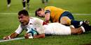 England's Jason Robinson dives in for his side's try