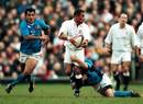 Jason Robinson looks for an offload against Italy