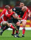 Kris Chesney in action for Saracens in the 2008-09 Anglo-Welsh Cup