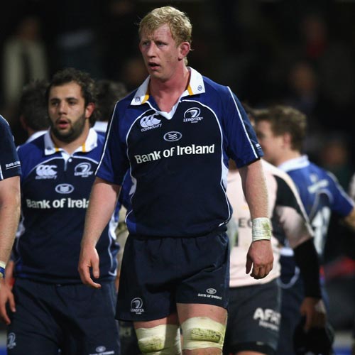 Leo Cullen in action for Leinster during the 2007-08 Heineken Cup