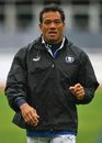 Brian Lima trains with Samoa during the 2007 Rugby World Cup