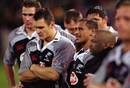 Dejected Sharks player following the 2001 Super 12 final