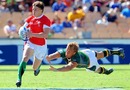 Wales' Lee Rees evades South Africa's Frankie Horne