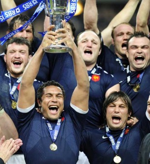France celebrate winning the Six Nations Championship, France v England, Six Nations, Stade de France, Paris, France, March 20, 2010