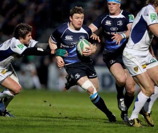 Leinster's Brian O'Driscoll takes on the Clermont defence, Leinster v Clermont Auvergne, Heineken Cup Quarter Final, RDS, Dublin, Ireland, April 9, 2010