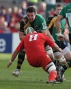Northampton's Phil Dowson charges forward