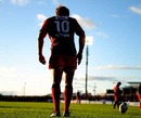 Toulon fly-half Jonny Wilkinson lines up a penalty