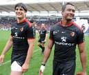 Toulouse's David Skrela and Thierry Dusautoir delight in victory
