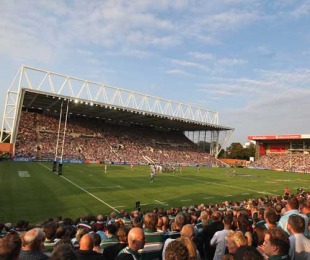 A general view of Leicester's Welford Road ground, Leicester Tigers v Newcastle Falcons, Guinness Premiership, Welford Road, Leicester, England, September 19, 2009