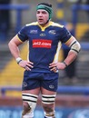 Leeds flanker Hendre Fourie takes a breather