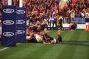 Craig Dowd scores the opening try