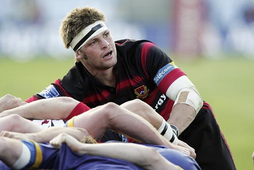 Richie McCaw in action for Canterbury during the 2005 National Provincial Championship