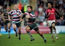 Leicester scrum-half Ben Youngs breaks clear