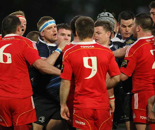 Tempers flare between Leinster and Munster