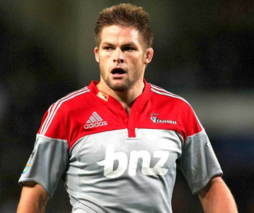 Crusaders captain Richie McCaw follows the action