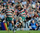 Leicester fly-half Toby Flood slots a penalty