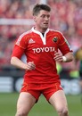 Munster fly-half Ronan O'Gara looks for the ball