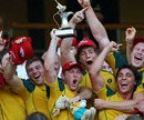 Australia celebrate winning the London 7s title