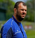 Leinster coach Michael Cheika conducts a training session