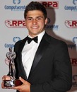 Leicester's Ben Youngs poses with the RPA Young Player of the Year award