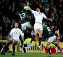 England wing Matt Banahan challenges for possession of the ball
