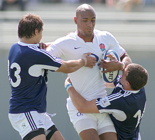 England Saxons' Tom Varndell takes on the Russian defence, England Saxons v Russia, Churchill Cup, Infinity Park, Glendale, Colorado, June 9, 2010
