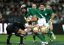 Ireland lock Dan Tuohy takes on the New Zealand defence