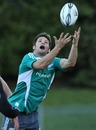 New Zealand's Richie McCaw fields the ball