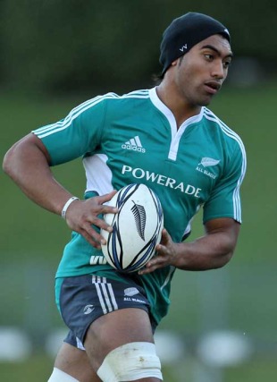 New Zealand's Victor Vito on the run, New Zealand training session, Caledonian Rugby Ground, Dunedin, New Zealand, June 17, 2010