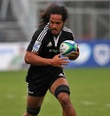 New Zealand second row Liaki Moli on the charge 