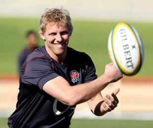 England's Lewis Moody spins the ball, England training session, North Sydney Oval, Sydney, Australia, June 18, 2010
