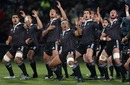New Zealand Maori perform the Haka prior to facing Ireland