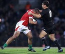 Wales' Gavin Thomas takes the attack to New Zealand