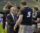 Scotland coach Andy Robinson and captain Alastair Kellock celebrate victory over the Pumas