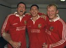 Lions Alan Tait, Matt Dawson and Neil Jenkins