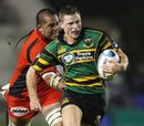 Chris Ashton in action for Northampton Saints during the 2008-09 European Challenge Cup