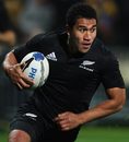 Mils Muliaina in action for New Zealand against Samoa