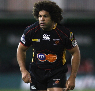 Colin Charvis of the Dragons pictured during the EDF Energy Cup match between Newport Gwent Dragons and Newcastle Falcons at Rodney Parade on October 3, 2008 in Newport, Wales.