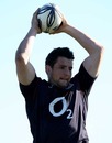 England Phil Dowson claims the ball during training