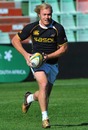 South Africa's Schalk Burger in action during training