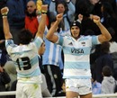 Argentina celebrate a return to winning ways against France