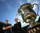 Wallabies captain Rocky Elsom and coach Robbie Deans eye the Bledisloe Cup
