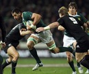 South Africa's Pierre Spies makes an early break during the opening Tri-Nations match