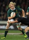 Schalk Burger looks to evade a tackle