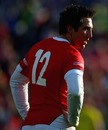 Wales centre Gavin Henson in action against Italy