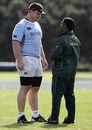 Springboks captain John Smit and coach Peter de Villiers