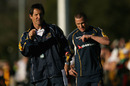 Australia coach Robbie Deans oversees training