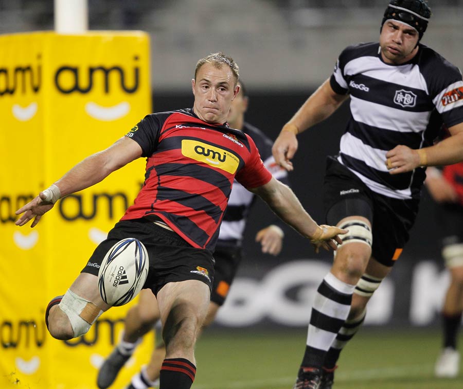 Willi Heinz clears for Canterbury