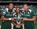 The Armitage brothers with the Middlesex Sevens title