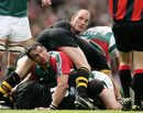 Leicester's Martin Johnson and London Wasps' Lawrence Dallaglio